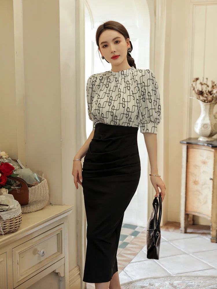 slim fit midi dress | stretchable fabric dress | bodycon party dress | energy saving