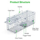 2Pcs Foldable Rat Trap Cage Humane Live Rodent Trap Cage Galvanized Meifu Market