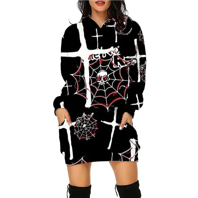 halloween print hoodie | long sleeve sweater women | cozy fleece hoodie | ultrasonic cleaning