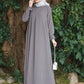 maxi length dress | breathable cotton fabric | long sleeve maxi dress | ultrasonic cleaning