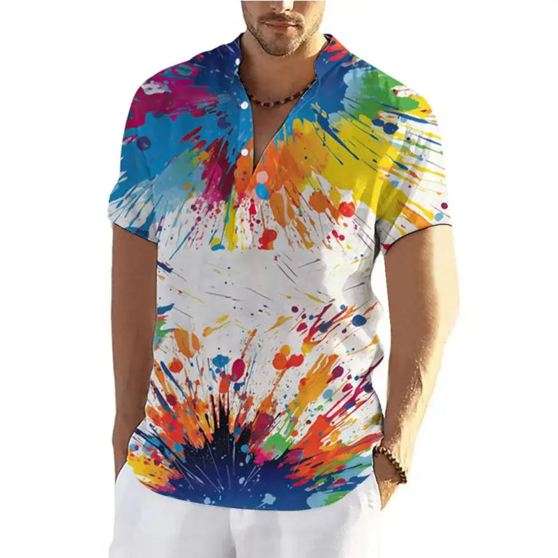 d graffiti print t-shirt | lightweight cotton tee | breathable summer shirt | ultrasonic cleaning