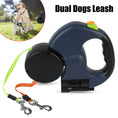 Retractable Dog Leash For Small Dogs Reflective Dual Pet Leash Lead 360 Swivel No Double Dog Walking Leash With Lights Pet Products Meifu Market