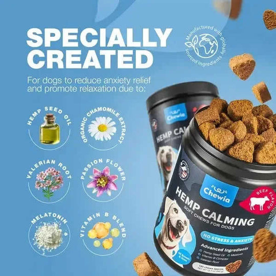 Hemp Calming Chews For Dogs Dog Calming Treats Anxiety Relief For Dogs Meifu Market