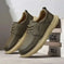 Autumn New Casual Leather Shoes Men's Fashionable All-match Fashionable Shoes Lightweight Gray - lifestyle usage image