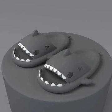Adult's Slippers Indoor Outdoor Funny Shark Cartoon meifu market