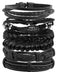 genuine leather bracelet | adjustable woven bracelet | multi-layer charm bracelet | ultrasonic cleaning