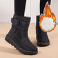 Snow Boots Winter Warm Plush Shoes Women Waterproof Low Heels Platform Ankle Boots Female Shoes 