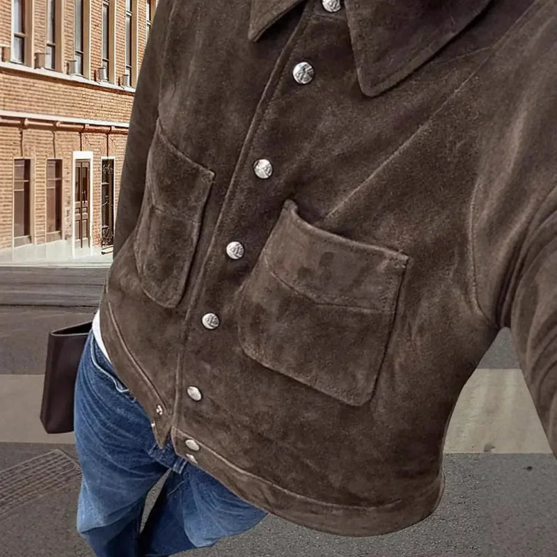 waterproof lapel shirt coat | lightweight travel blazer | wrinkle-resistant office wear | ultrasonic cleaning