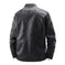 genuine leather motorcycle jacket | heavy-duty biker coat | abrasion-resistant riding gear | energy saving