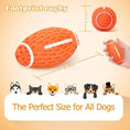 Dog Rubber Chew-resistant Interactive Squeaky Football Toy Meifu Market