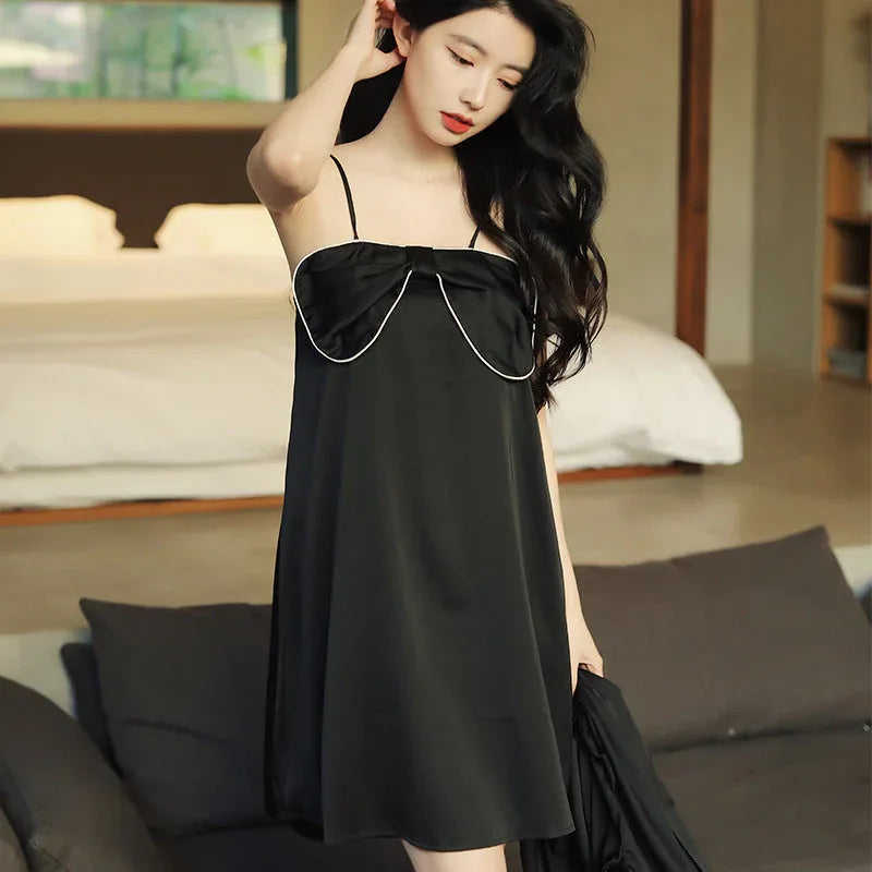 Suspenders Strapless Chest Pad Silk Pajamas Women Meifu Market