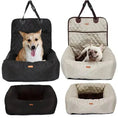 2-in-1 Pet Dog Car Seat & Carrier - Foldable Travel Bed Booster Meifu Market
