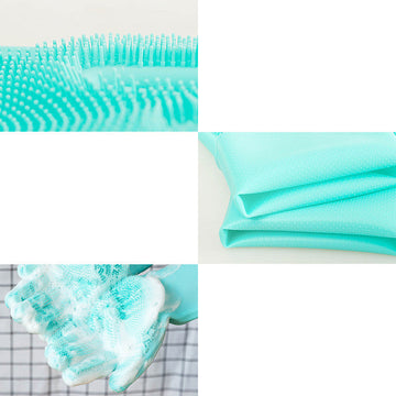 Silicone Dog Grooming Hair Comb Puppy Brush Glove Bath Cleaning Brushes Small Dog Cat Massage Pet Grooming Gloves Meifu Market