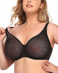 Women's Sexy Ultra-thin See-through Plus Size Underwear Bra 