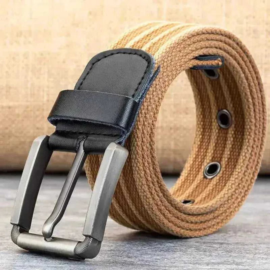 heavy-duty polyester canvas belt | adjustable waistband pants belt | durable woven belt for work pants | energy saving
