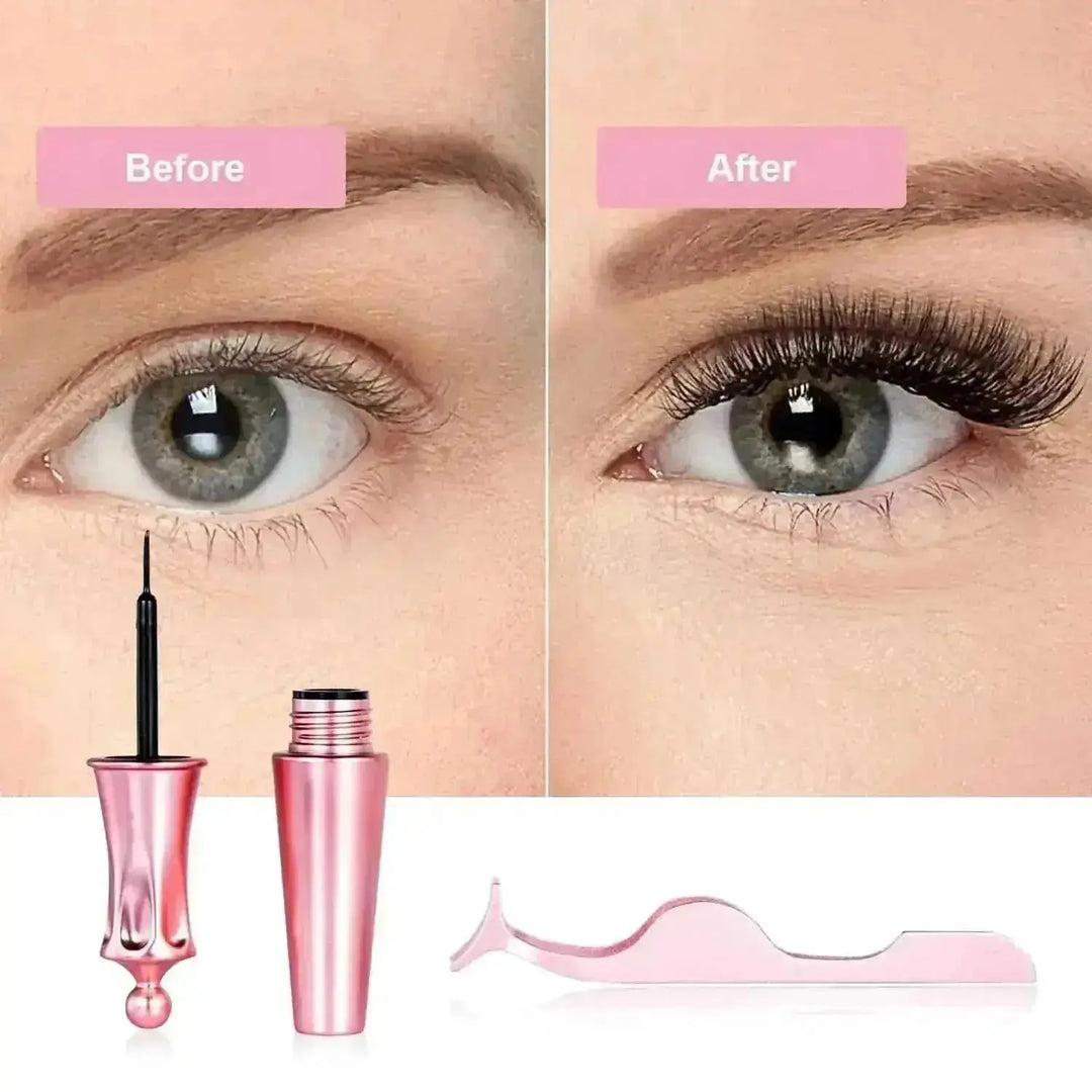 5 Pairs Luxurious Magnetic Eyelashes & Eyeliner Kit - Reusable 3D False Lashes with Hassle-Free, Glueless Application -...