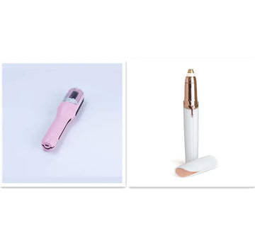 Electric Eyebrow Trimmer - Painless Flawless Brows Hair Remover with LED Light