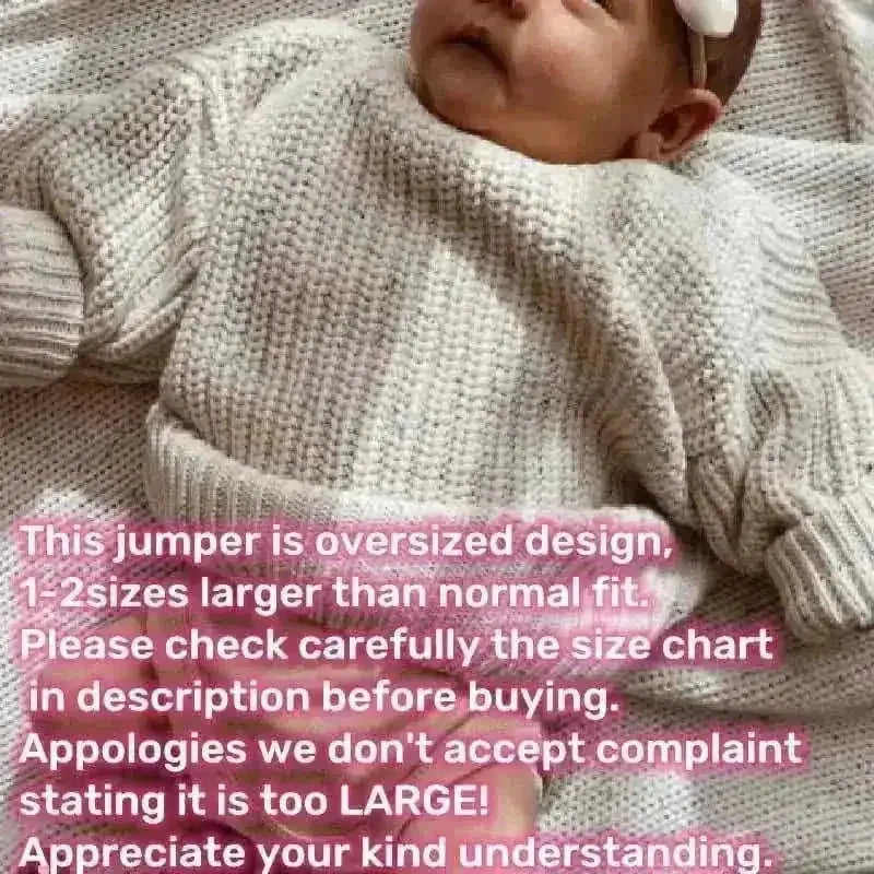 Baby Cable Knit Sweater Set | 100% Cotton Oversized Winter Sweatsuit for Infants - Meifu Market