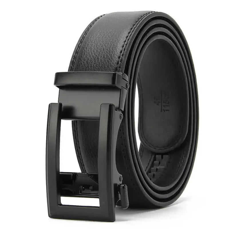 Men's Two-layer Leather Automatic Buckle Cowhide Real Business Casual Belt Meifu Market