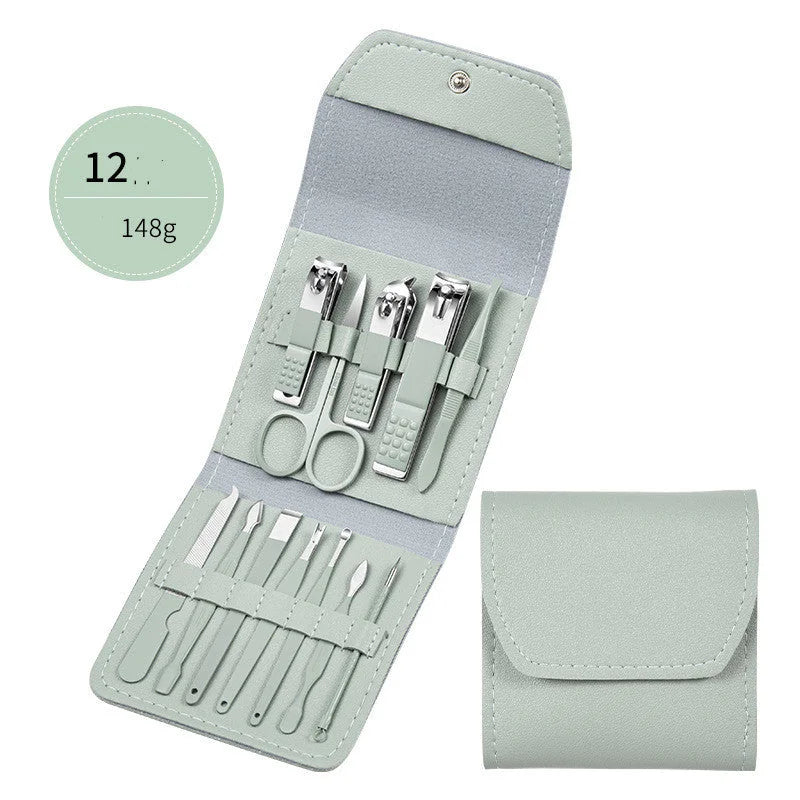 pedicure tool set for home use | heavy duty cuticle nippers | free shipping nail grooming kit | ultrasonic cleaning