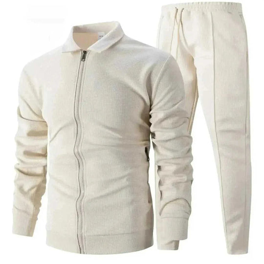 Autumn Youth Zipper Pocket Lapels Slim Fit Men's Jacket Suits - Meifu Market