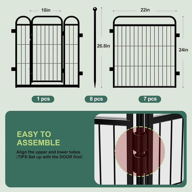 Gardner Pet Dog Fence Indoor And Outdoor Small And Medium Dog Foldable With Gravity Automatic Lock Pet Activity Fence Meifu Market