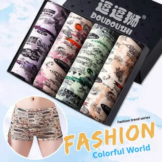 Men's Boxer Briefs 4-Pack - Breathable Seamless Athletic Underwear Meifu Market