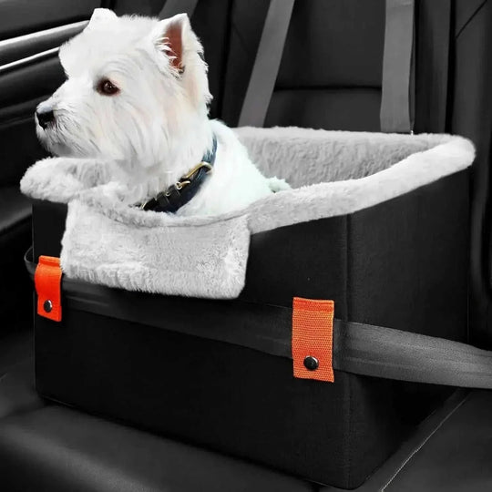 Portable Small Dog Car Seat Dog Booster Seat For Car With Clip-On Safety Leash Perfect For Small Pets Pet Products Orange ...