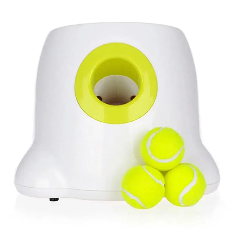 automatic dog ball launcher | interactive pet toy | durable plastic construction | ultrasonic cleaning