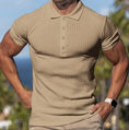 slim-fit polo shirt | mercerized cotton fabric | breathable short-sleeve shirt | energy saving