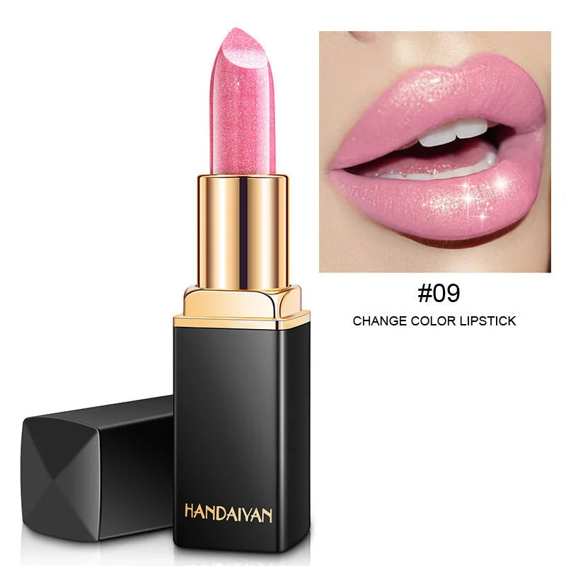 temperature change lipstick | metallic lipstick set | pearlescent lip gloss | ultrasonic cleaning