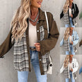 Denim Jacket Long Sleeve Plaid Button Down Shirt Meifu Market