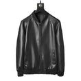 slim fit leather jacket | premium washed leather | lightweight mens jacket | ultrasonic cleaning