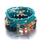 elastic bangle bracelet set | wooden beads jewelry | adjustable tree of life bracelet | ultrasonic cleaning