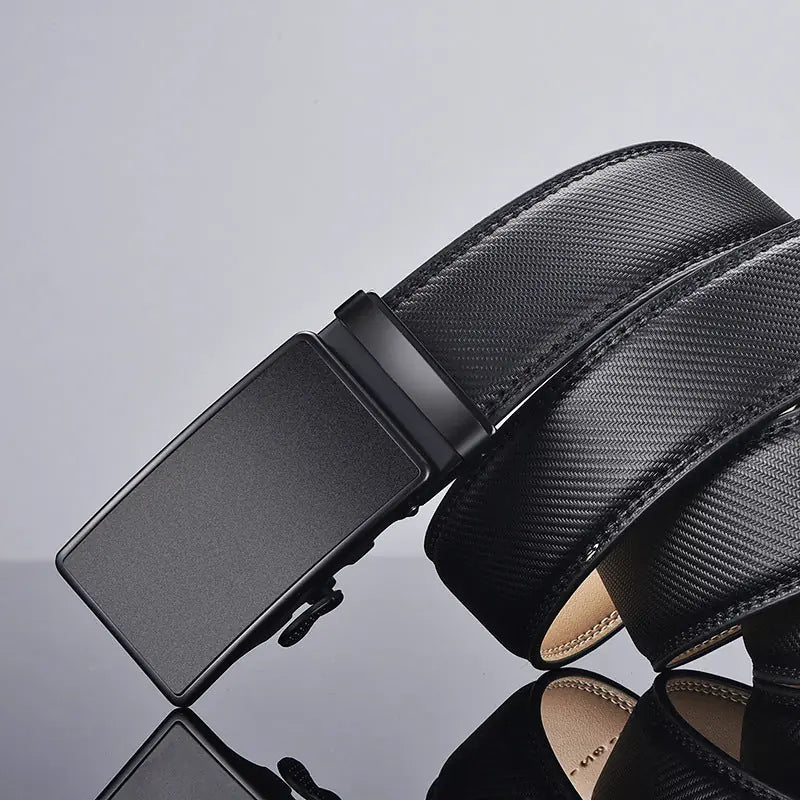 Men's Two-layer Cowhide Comfort Click Belt Meifu Market