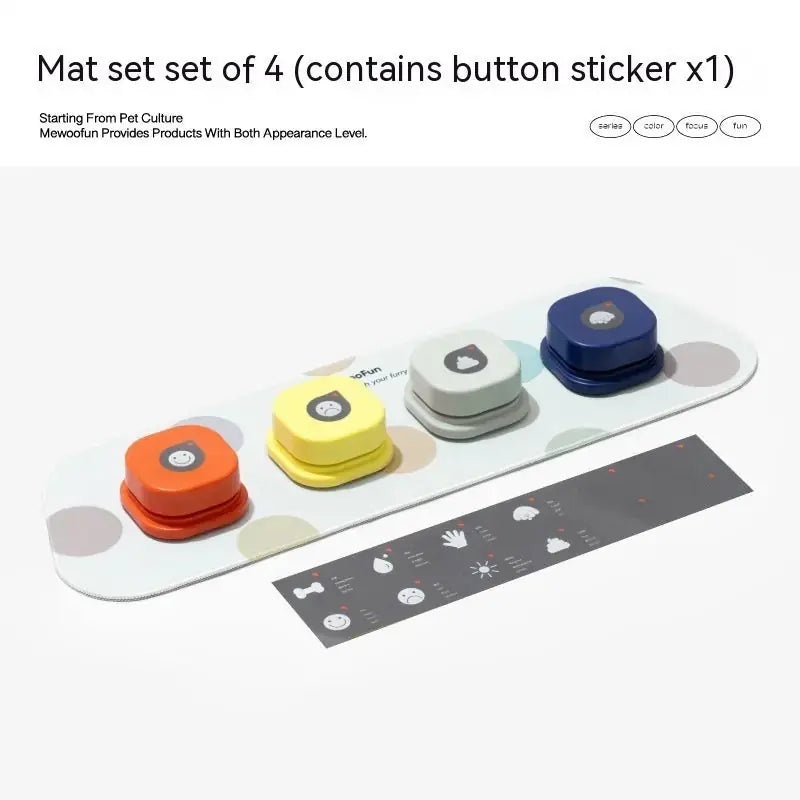 4 Colors Pet Communication Button One-click Prevent Physical Inactivity Recordable Dog Talking Button Toy Cat Toy Pet Products Meifu Market