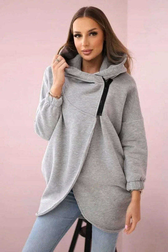 Women's Plus Size Solid Color Coat Meifu Market
