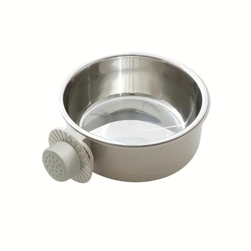 stainless-steel pet bowl | adjustable height dog feeder | durable non-slip dog bowl | energy saving