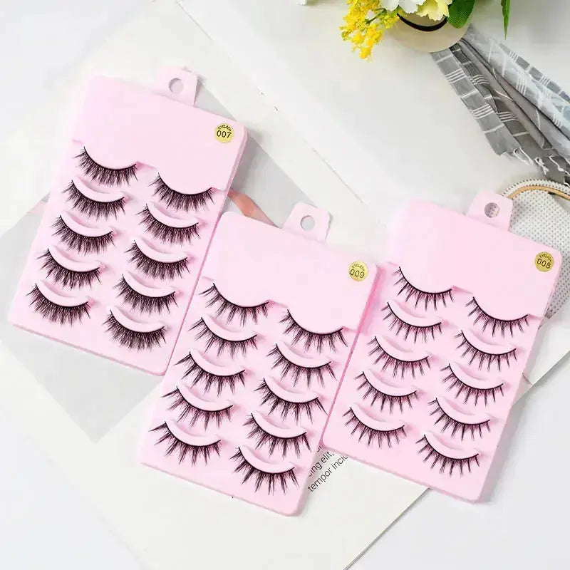 anime false eyelashes | cosplay lashes set | natural wispy eyelashes | energy saving