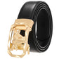 Fashion Men's Leather Belt Alloy Automatic Buckle meifu market