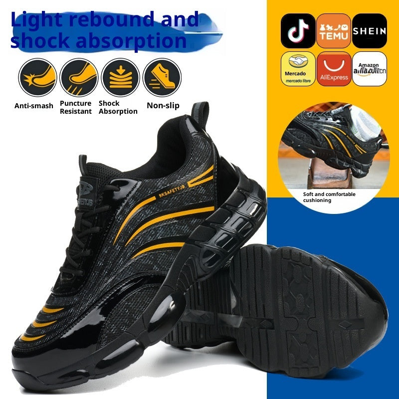 PU Leather Labor Protection Shoes With Anti-smashing Function Meifu Market
