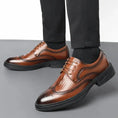Hollow Leather Shoes Men's Business Formal Wear Casual Meifu Market