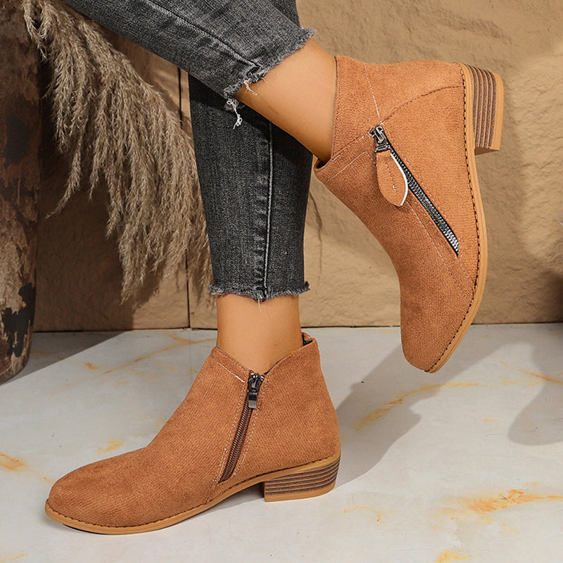 Suede European And American Style Women's Ankle Boots Meifu Market