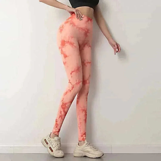 seamless yoga leggings | high-waisted workout tights | squat-proof gym pants | ultrasonic cleaning