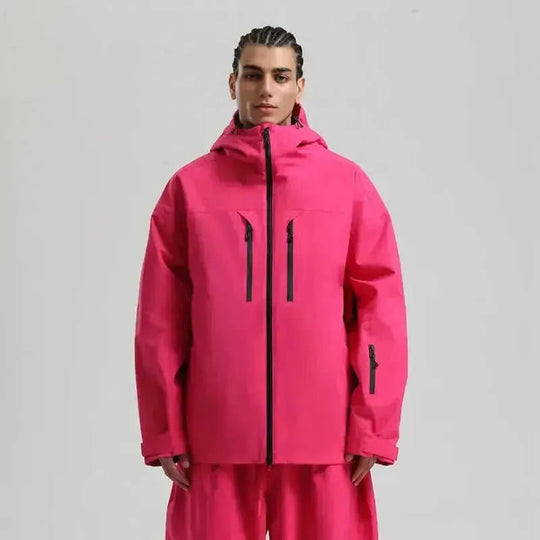 waterproof breathable fabric | insulated ski jacket | mens loose fit snowsuit | energy saving