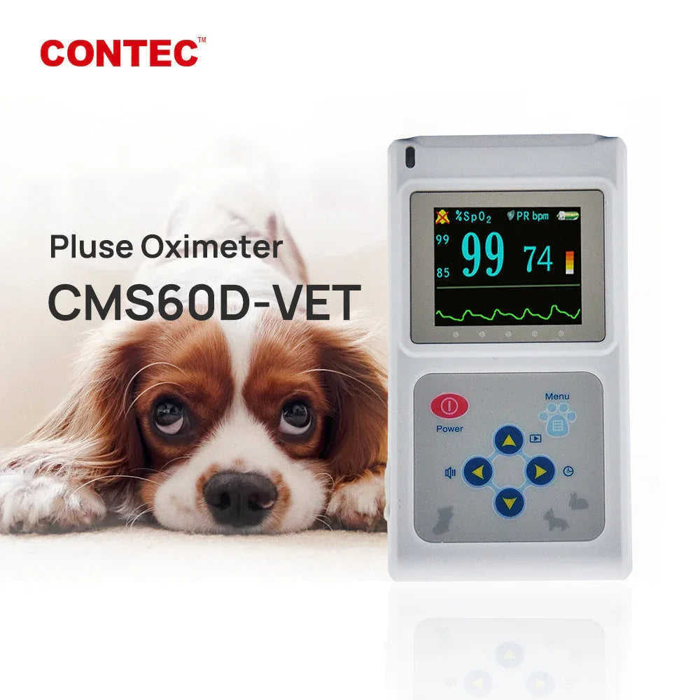 Veterinary Color Display CMS60D-VET Pulse Oximeter Spo2 Probe PR VET Monitor Meifu Market