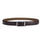 Men's Automatic Buckle Pure Cowhide Pant Belt Black Pattern - color variant display