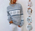Half Turtleneck Snowflake Sweater Women Meifu Market