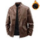 genuine leather motorcycle jacket | heavy-duty biker coat | abrasion-resistant riding gear | energy saving