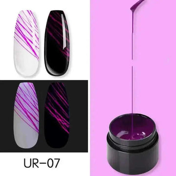 Luminous Spider Nail Gel - Glow in Dark UV Nail Polish Art Kit